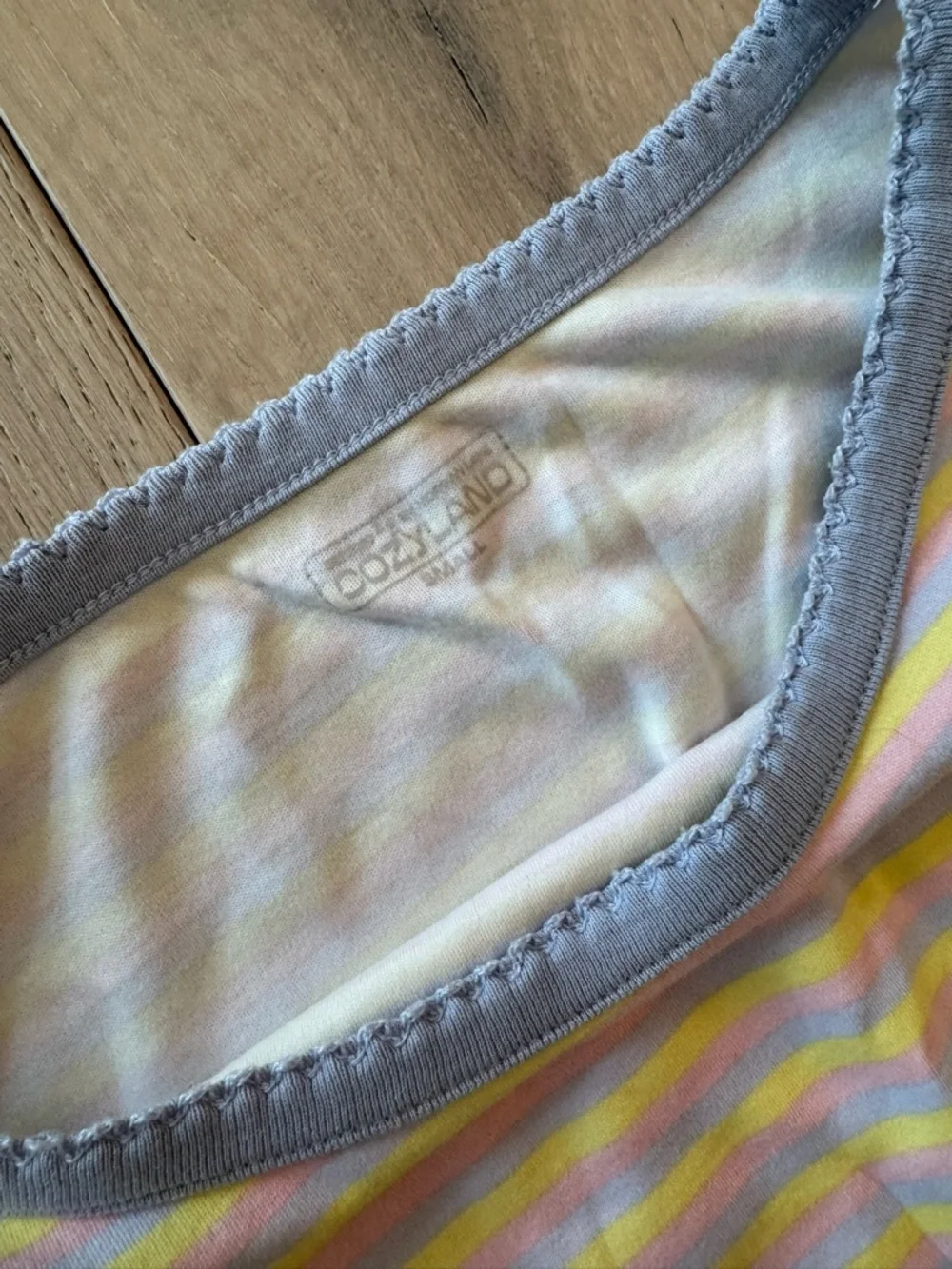 Women’s Yellow & White Striped 3-Piece Pajama Set - Long Sleeve, Pants & Shorts - Picture 2 of 9